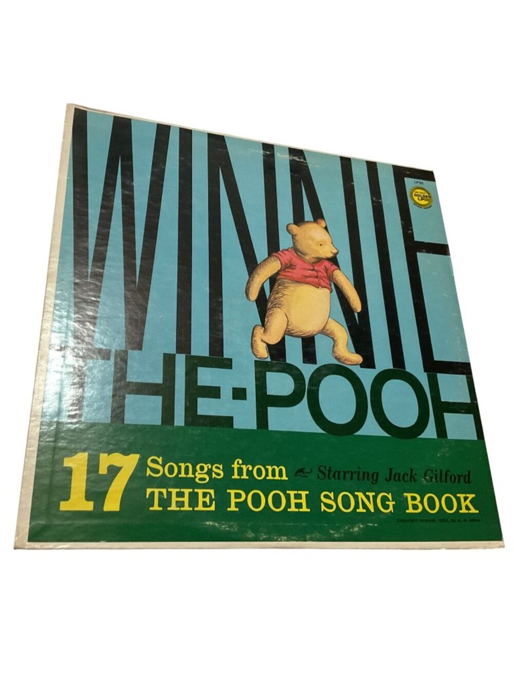 Winnie The Pooh Vinyl LP 1952 17 Songs From The Pooh Song Book Jack Gilford LP95